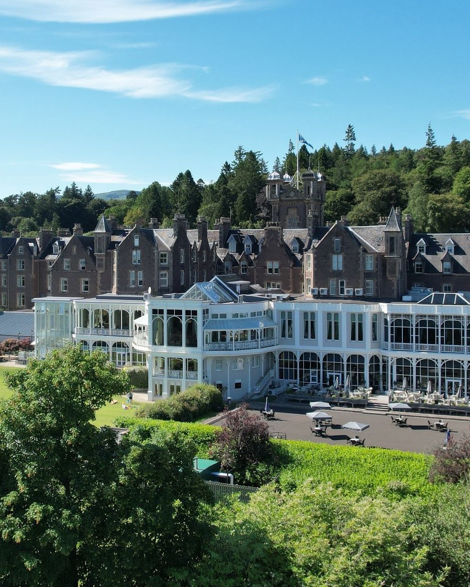 Exterior shot of Crieff Hydro