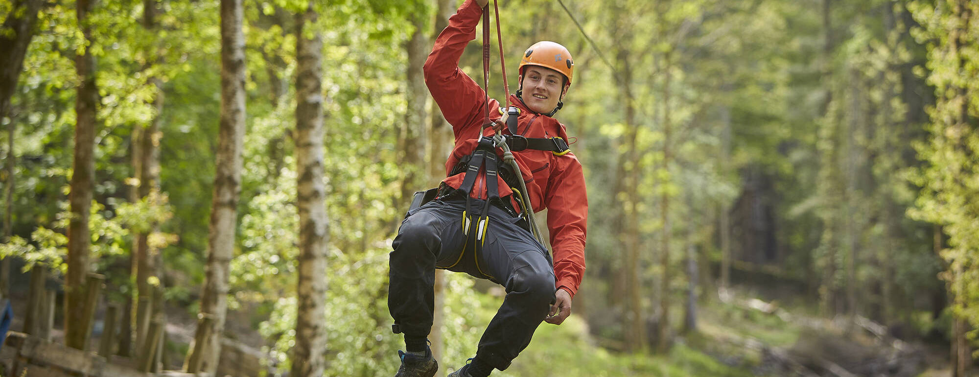 Man flying through Aloft! Man flying through Aloft!