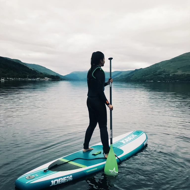 Paddleboarding on Loch Earn