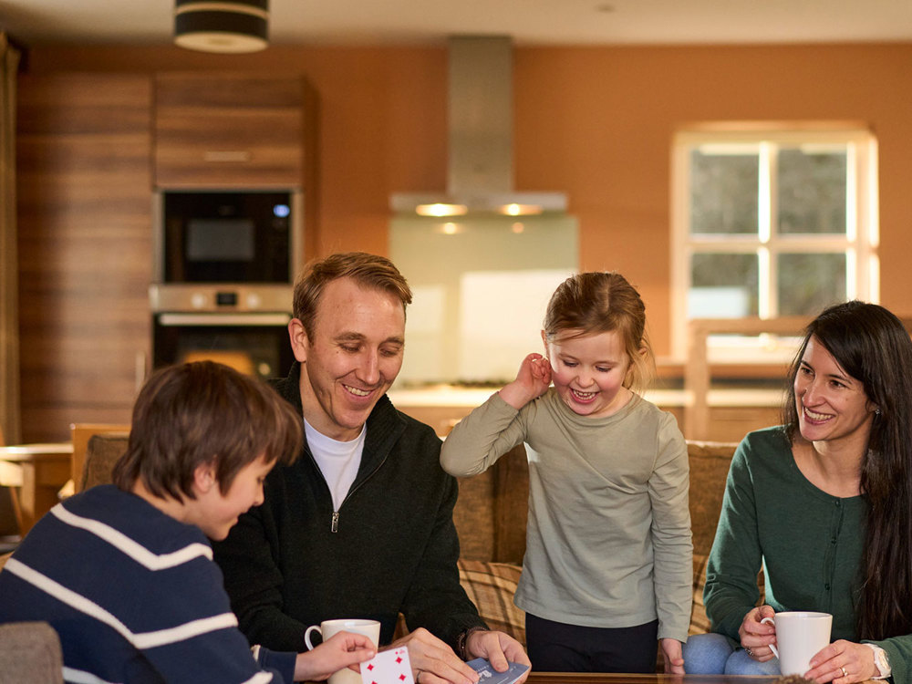 Family in self-catering